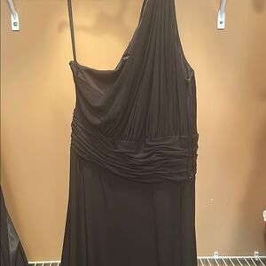 Nine West Black One Shoulder Cocktail Gown